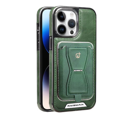 Leather Magnetic Card Slot Phone Case for Iphone 16 15 14 12 13 11 Pro Max 16 plus High End Luxury Business Leather Phone Cover